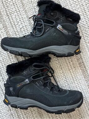 MERRELL Boots Women's Size 7 Thermo Arc 6 Primaloft Insulated 200 Gram Black